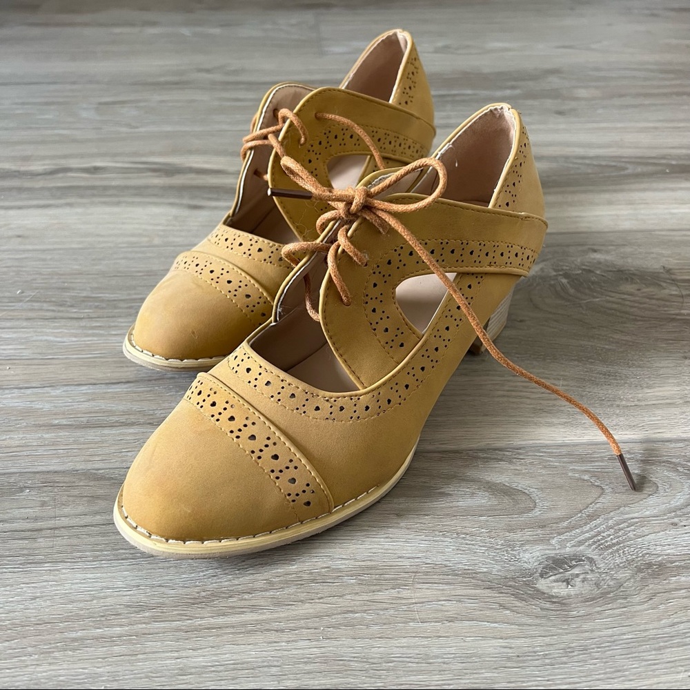 Mustard Yellow Heels